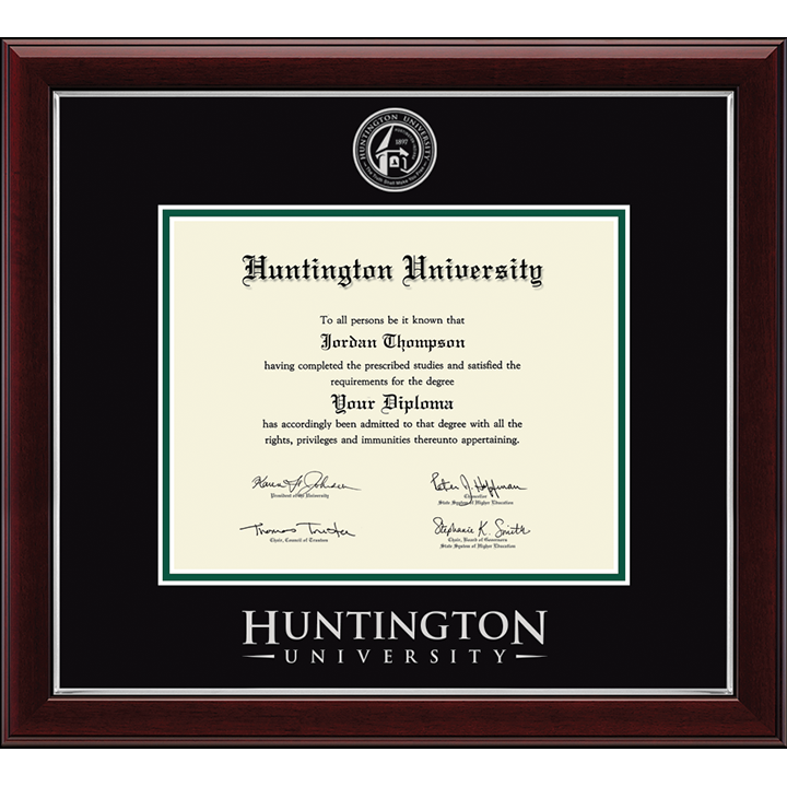 Silver Embossed Gallery Diploma Frame – Huntington University Campus Store