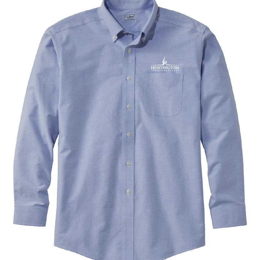 huntington dress shirts Deadstock HUNTINGTON White Pinpoint Oxford Cloth Dress Shirt | 17 - 36 | Made in USA
